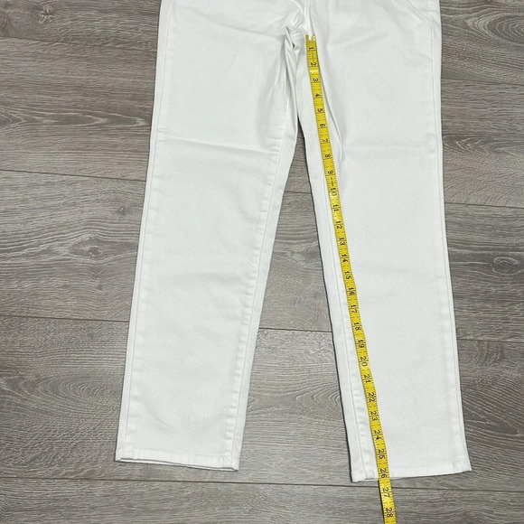 NWOT Talbots Modern Ankle Denim Jeans White 2 - Picture 10 of 15